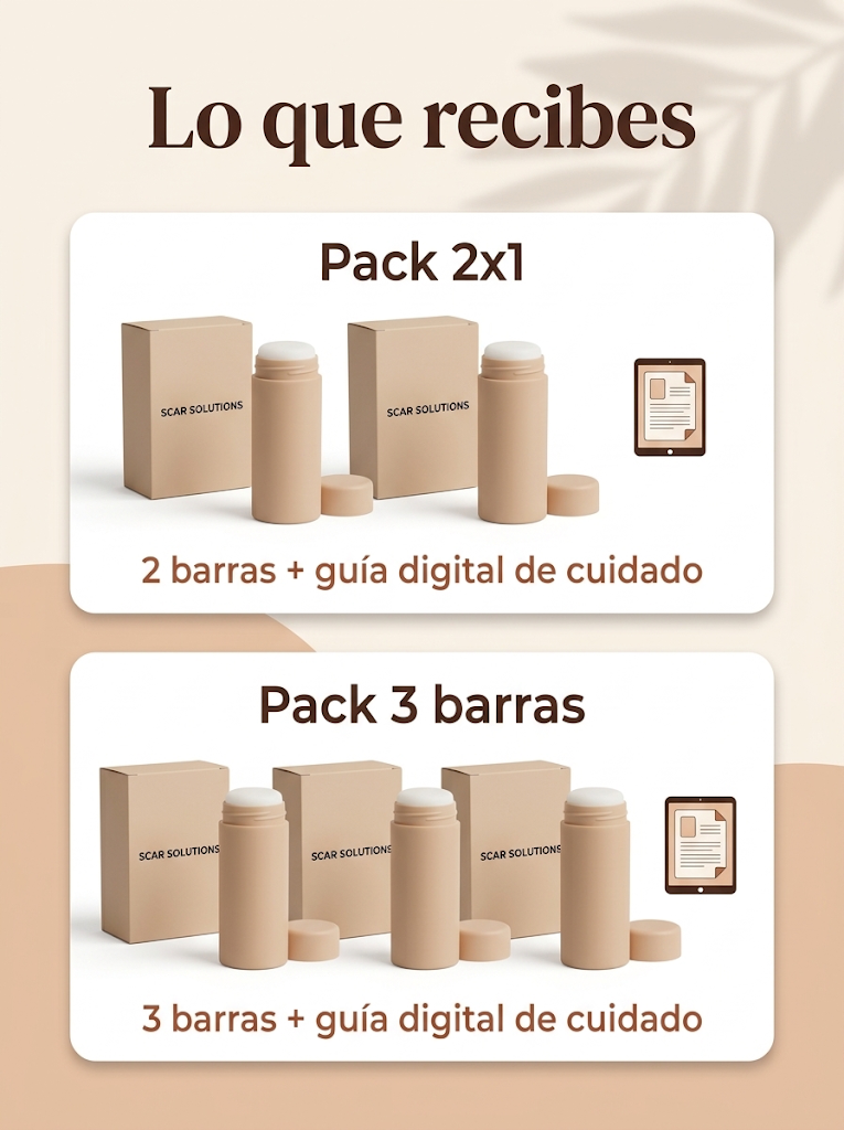Qué incluye el pack 2x1 y el pack de 3 barras, con guía digital