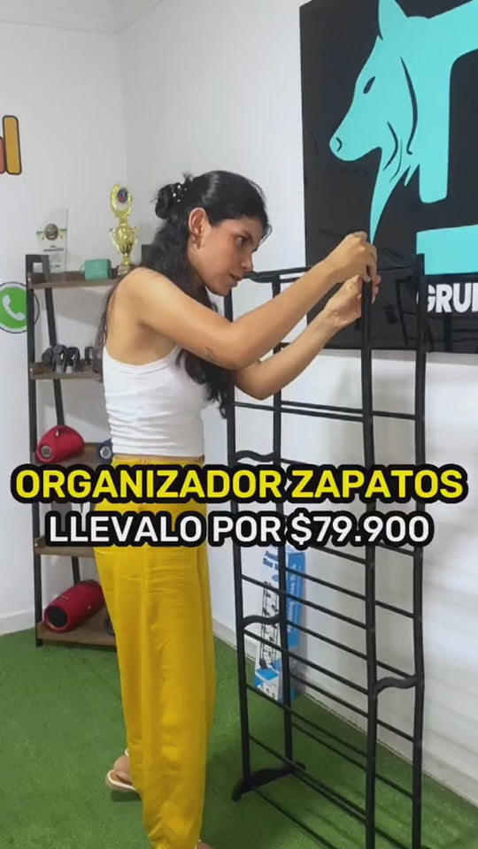 Piezas del zapatero de 10 niveles armándose